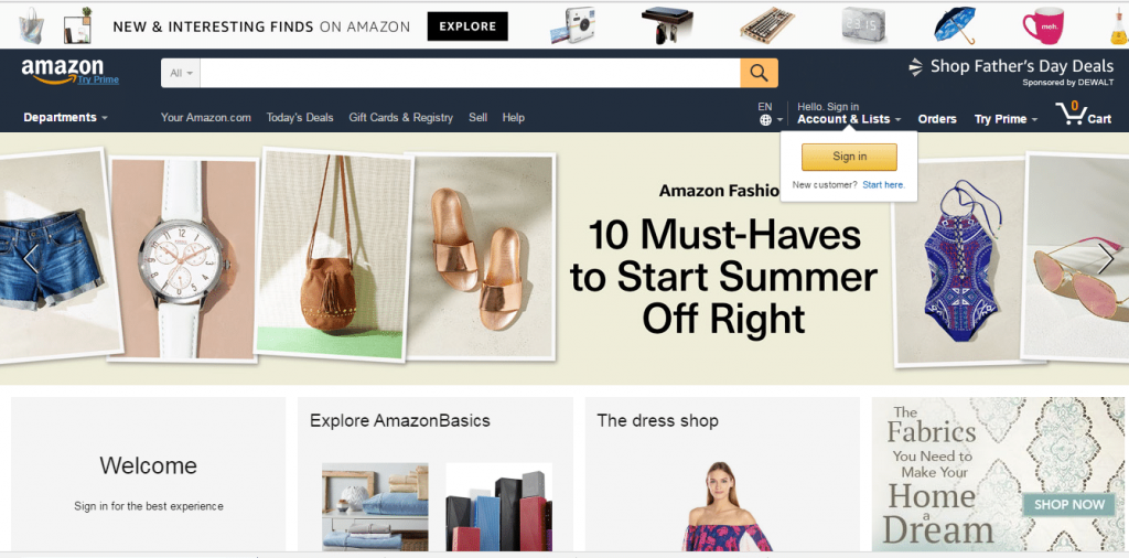 amazon website