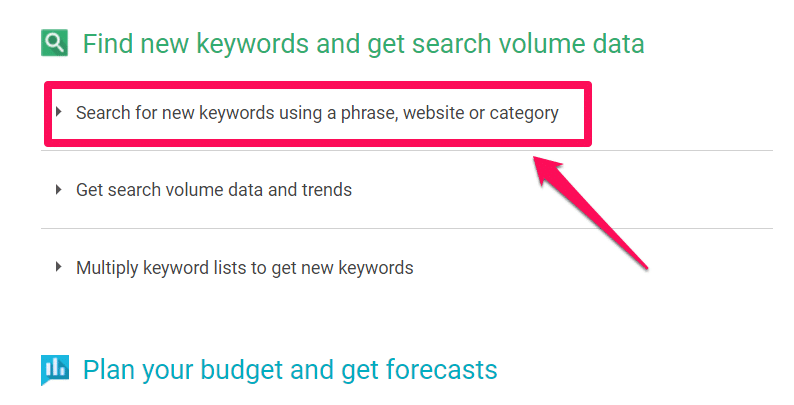 Google Keyword Planner Tool For Keyword Research