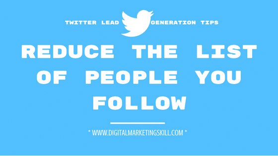 TWITTER LEAD GENERATION TIPS