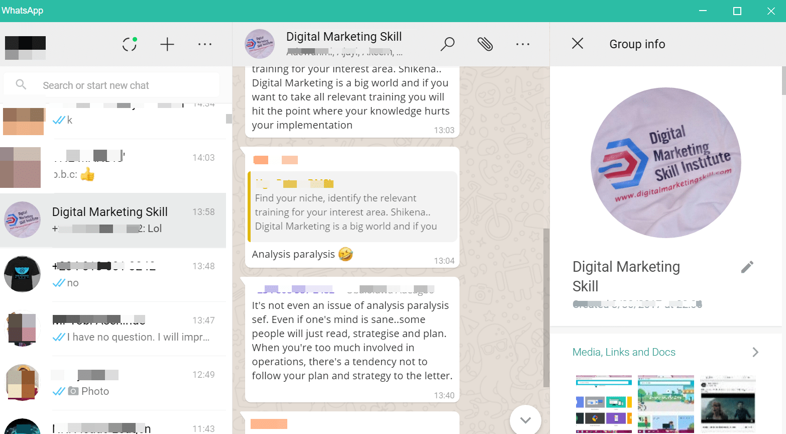 digital marketing skill insititute whatsapp group