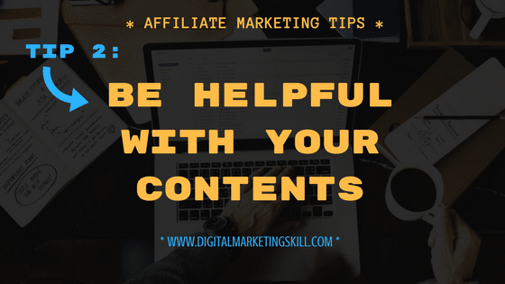 AFFILIATE MARKETING TIPS