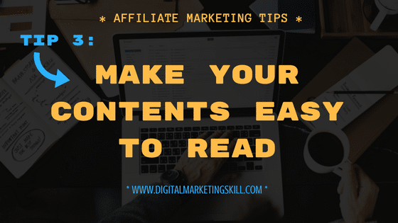 AFFILIATE MARKETING TIPS