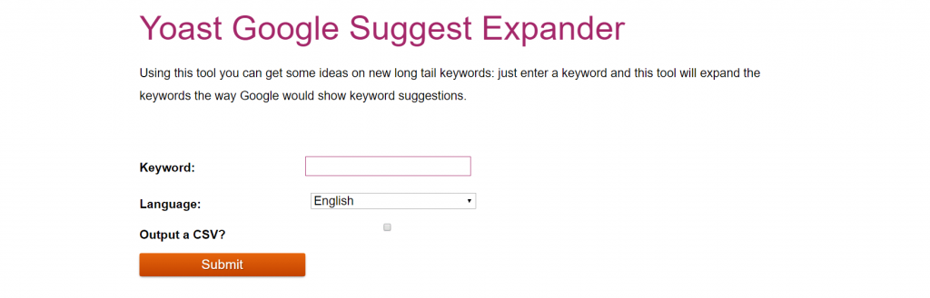 Yoast Suggest  keyword-research-tools