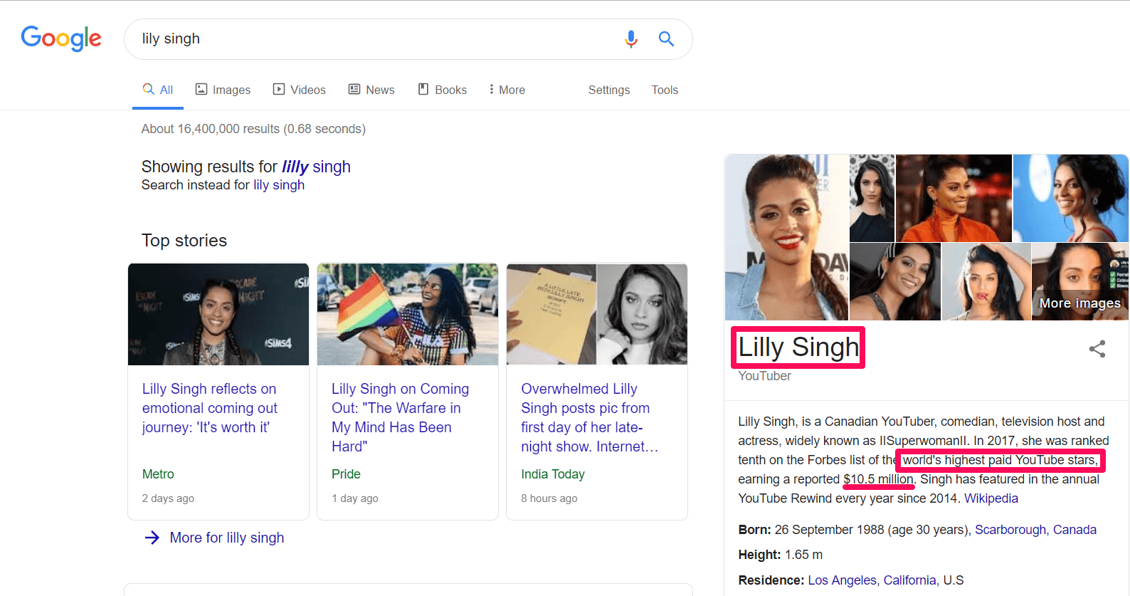 YouTube - Lilly Singh