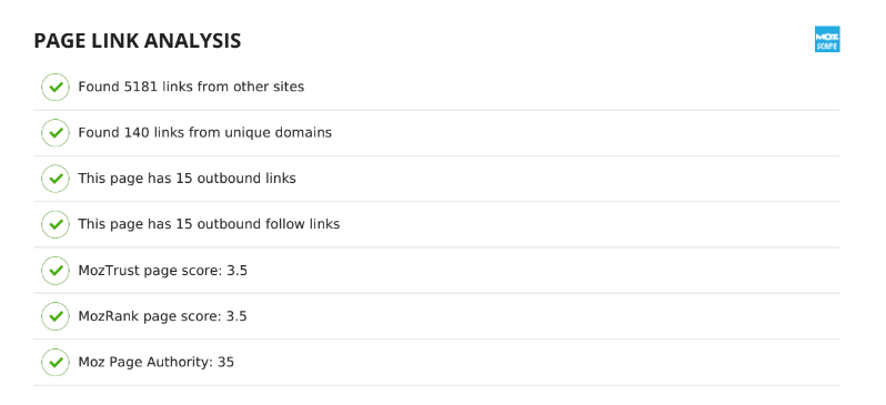 Free Website Audit Tool - Page Links Analysis