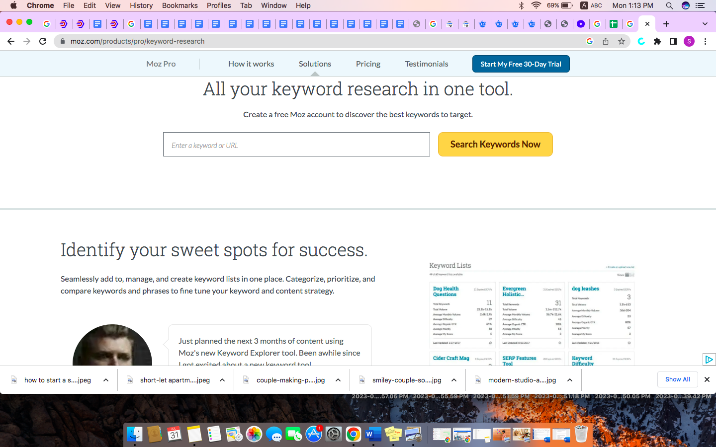 Moz Keyword Generator 