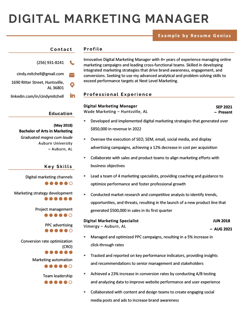 digital-marketing-resume