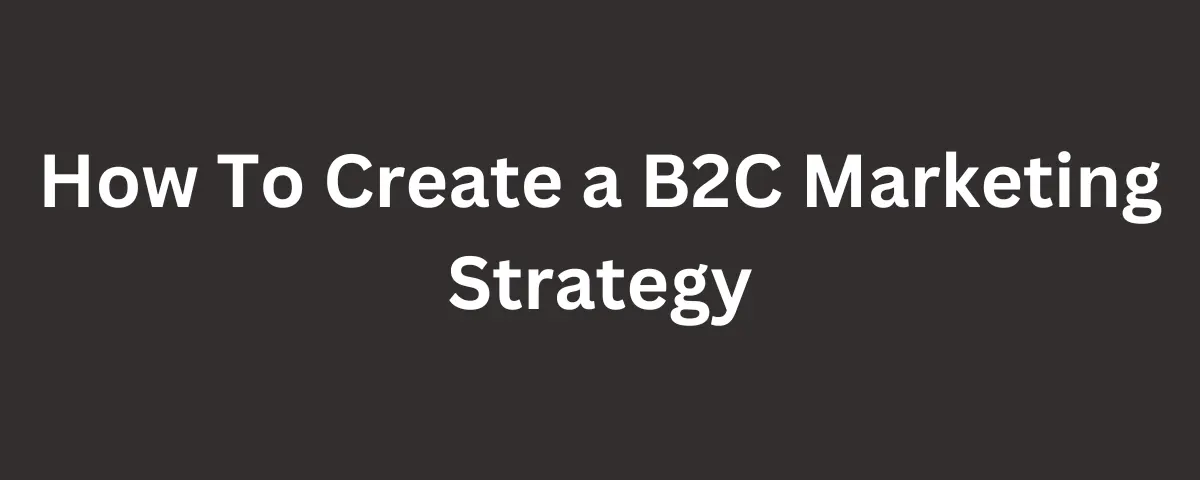 b2c marketing strategy