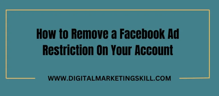 facebook ad restriction