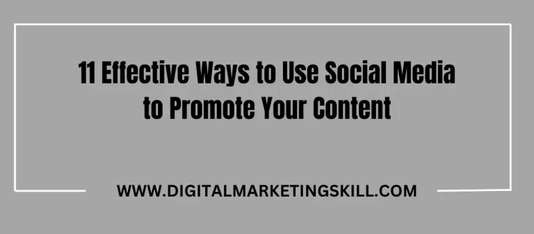 how to promote your content on social media