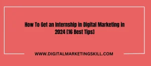 Internship in Digital Marketing