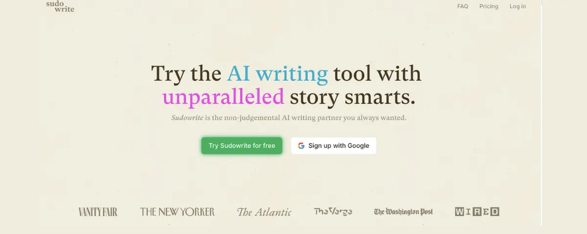 Sudowrite - Ai writing tool