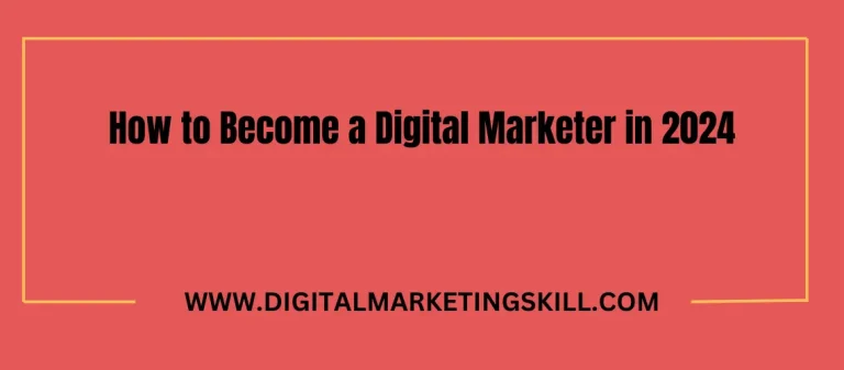 how to become a digital marketer