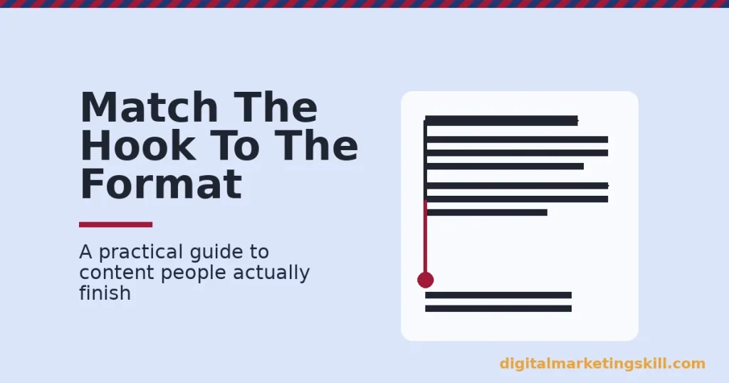 Illustration for how to create engaging content, showing a funnel where most readers leak out through a crack and one reaches the end