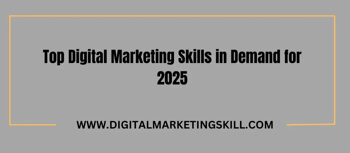 Digital Marketing Skills