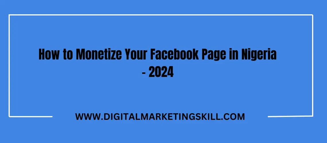 monetize facebook page