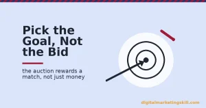 Illustration for Facebook advertising showing a target with an arrow hitting the center and a stray arrow missing