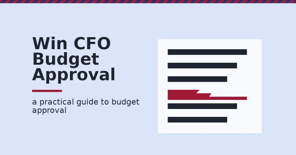 Illustration representing how to win CFO approval for a marketing budget