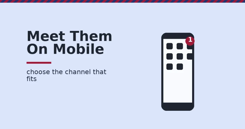 Smartphone with a notification badge illustrating mobile marketing tools reaching customers directly