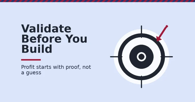 Online business featured image showing a target with an arrow missing the bullseye, representing unvalidated guesses